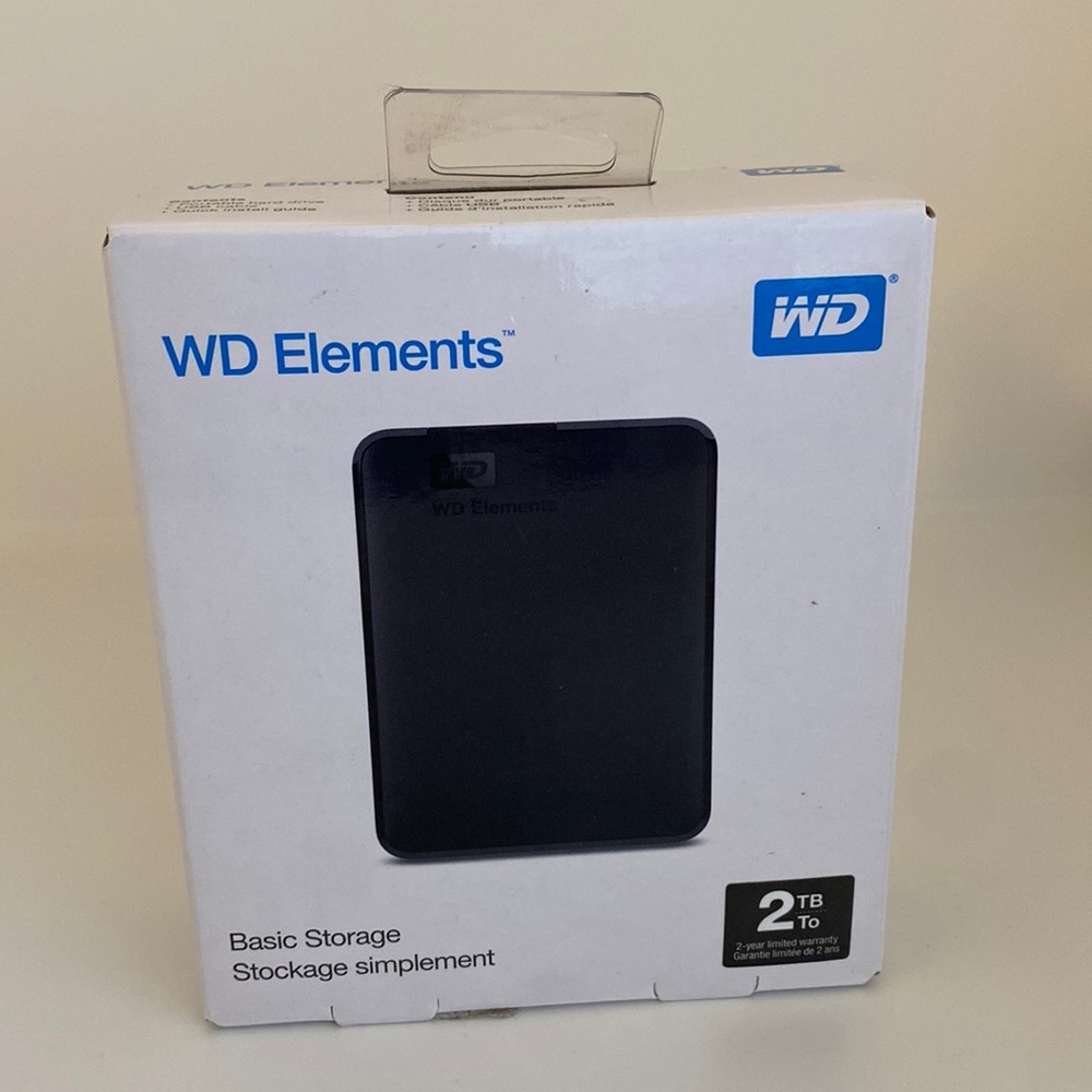 WD Elements 2TB external hard drive